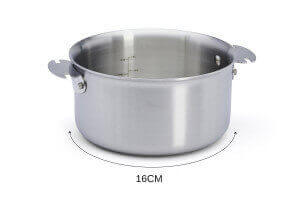 Casserole De Buyer Alchimy Loqy amovible en inox 18/10 multicouches