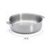 Sauteuse droite De Buyer Alchimy Loqy amovible en inox 18/10 multicouches