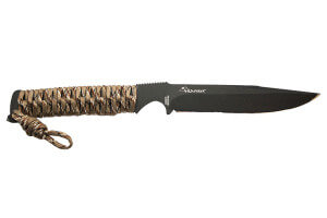 Couteau Wildsteer Kraken KRA3211 lame noire 11,8cm manche paracorde coyote + étui ambidextre