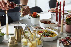 Doseur à cocktail Point Virgule 20ml / 50ml en inox revêtement doré