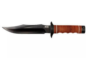 Couteau SOG Super Bowie SGSB1TL lame 19cm manche en cuir + étui en cuir