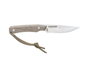 Couteau Wildsteer Troll TRO0115 lame 8,5cm manche tactiprène coyote + étui en Kydex