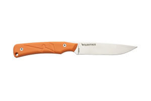 Couteau de cuisine Wildsteer Troll Kitchen TKI07 lame 9,5cm manche tactiprène orange