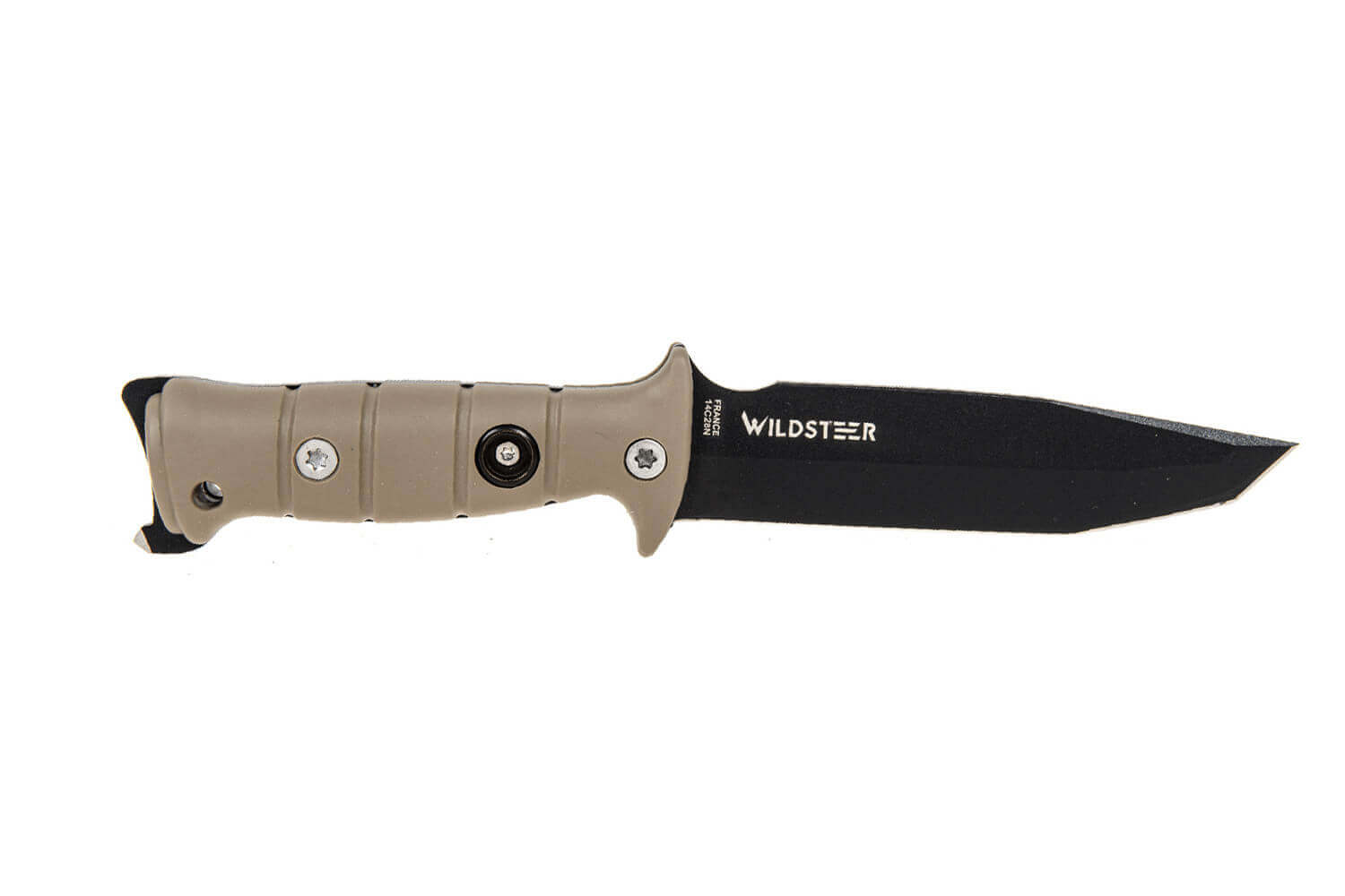 Wildsteer Tork couteau de survie semi-denté avec étui