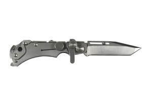 Couteau pliant multifonction Wildsteer W Pocket WPO01 lame tanto manche acier 11,7cm avec brise-vitre et coupe-sangle