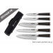 Mallette de 5 couteaux de cuisine Wusaki Ebony AUS8 manches ébène - Reconditionné