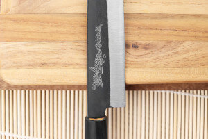 Couteau universel japonais artisanal Yoshihiro Kogeta White 2 steel 15,5cm