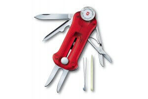 Couteau suisse Victorinox Golftool rouge translucide 91mm 10 fonctions