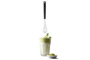 Mini fouet Triangle manche long 10cm manche en green grip