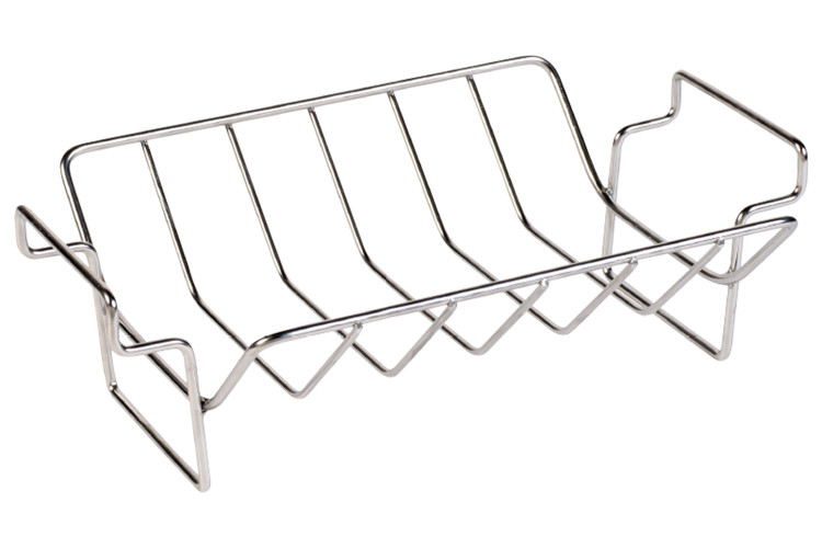 Rack de r&ocirc;tisserie en V pour barbecues Big Green Egg Large, XLarge et 2XLarge