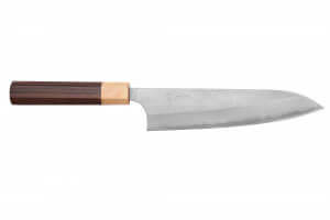 Couteau de chef japonais artisanal Yoshimi Kato AS Nashiji 18cm