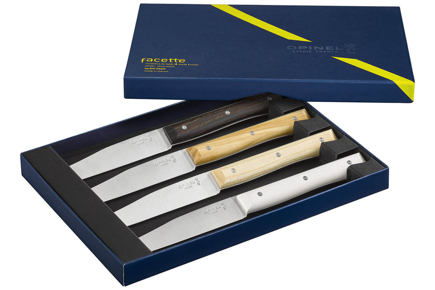 Coffret 4 couteaux Opinel Bon Appétit+ Tempête 11cm inox