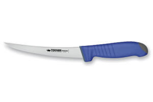 Couteau désosseur rigide 15cm Fischer SANDVIK manche ultra confort