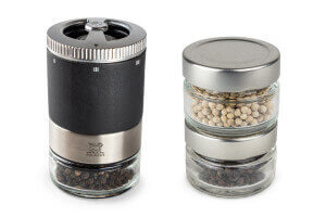 Coffret moulin à poivre Peugeot Maestro U'Select avec 3 réservoirs