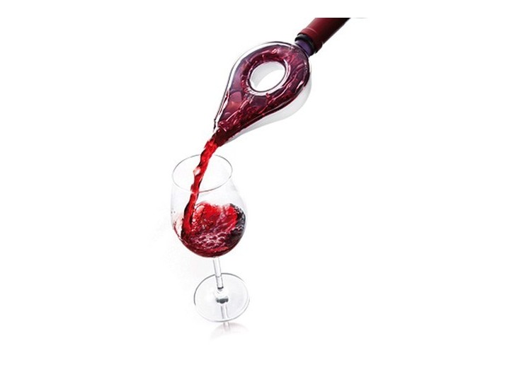 Aérateur verseur à vin transparent Vacu Vin