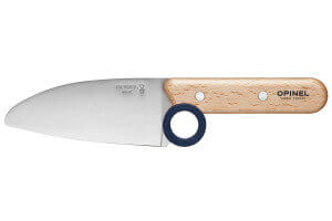Coffret Opinel Le Petit Chef couteau + éplucheur + protège-doigts - Bleu