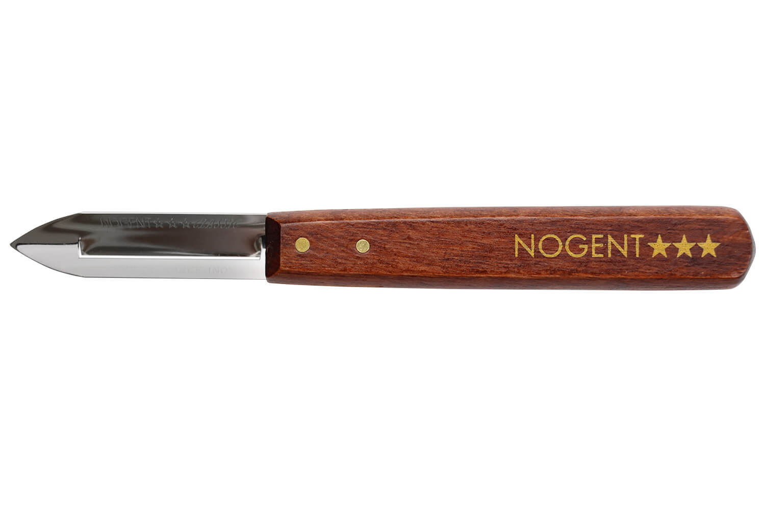 Éplucheur Nogent Classic simple tranchant en charme coloris merisier 16cm  pour droitiers