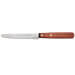 Couteau de table Nogent Classic lame crantée 11cm manche en charme coloris merisier