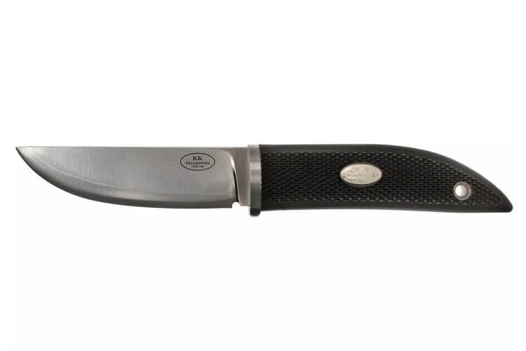Couteau Fallkniven Kolt Knife KK lame 8,5cm manche thermorun noir + étui en zytel/cuir