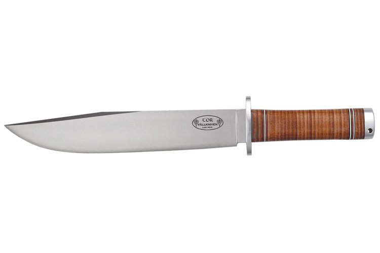 Couteau Fallkniven Thor NL1 lame Bowie 25cm manche cuir + &eacute;tui en cuir