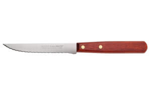 Couteau à steak Nogent Classic lame microdentée 11cm manche en charme coloris merisier