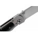 Couteau pliant Fallkniven P3G manche fibre de carbone noir 10,3cm + étui Cordura