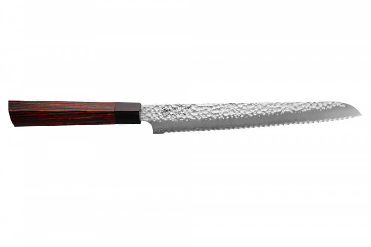 Couteau à pain japonais Kanetsugu martelé 21cm