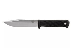 Couteau Fallkniven S1L Forest Knife lame 13cm manche thermorun noir + étui en cuir
