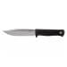 Couteau Fallkniven S1L Forest Knife lame 13cm manche thermorun noir + étui en cuir