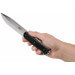 Couteau Fallkniven S1X Forest Knife lame satinée 13cm manche Thermorun noir + étui Zytel