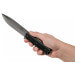 Couteau Fallkniven S1xb Tungsten Carbide lame noire 13cm manche Thermorun noir + étui Zytel