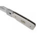 Couteau pliant Fallkniven RL1EY manche Elforyn imitation ivoire 9,5cm + étui en daim