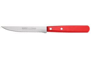 Couteau à steak Nogent Classic lame microdentée 11cm manche en charme rouge cerise
