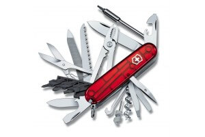 Couteau suisse Victorinox Cyber Tool L rouge translucide 91mm 39 fonctions