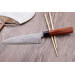 Couteau santoku japonais Kanetsugu Heptagon Uto martelé 17cm