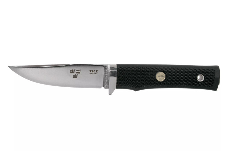 Couteau Fallkniven TK2 Tre Kronor lame 10cm manche Thermorun noir + &eacute;tui zytel