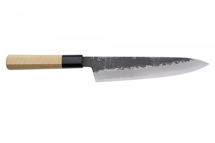 Couteau de chef 21cm japonais artisanal Sakai Kikumori Kikuzuki Kuro
