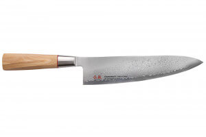 Couteau de chef japonais 20cm Suncraft Senzo Twisted Damas VG10