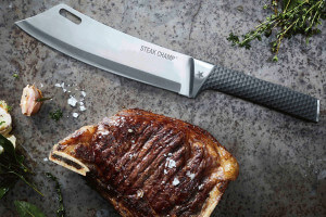 Couteau à barbecue Steak Champ 22cm manche en polymère
