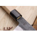 Couteau santoku kiritsuke 18cm japonais artisanal Sakai Kikumori Kikuzuki Kuro