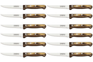 Set de 12 couteaux à steak Tramontina Gaucho lame lisse