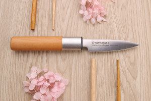Couteau d'office japonais 8cm Suncraft Senzo manche en magnolia
