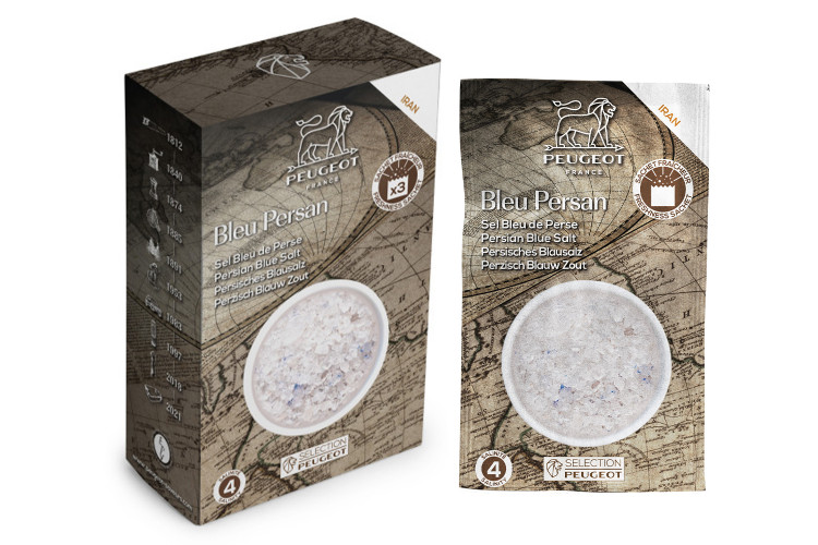 Coffret de 3 sachets fra&icirc;cheur Peugeot sel bleu Persan - 3x50g