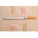 Couteau à pain japonais 23,3cm Suncraft Senzo double crantage manche en magnolia
