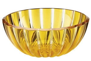 Saladier Guzzini Dolcevita ambre en polymère biosourcé