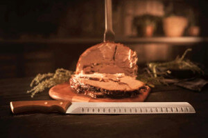 Couteau à jambon Tramontina Churrasco lame noire alvéolée