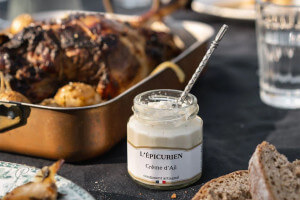 Crème d'ail artisanale L'Épicurien fabriquée en France 100g