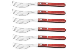Coffret de 6 fourchettes Tramontina Jumbo coloris rouge
