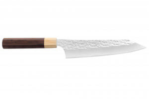 Couteau de chef japonais artisanal martelé Yu Kurosaki senko 21cm acier SG2