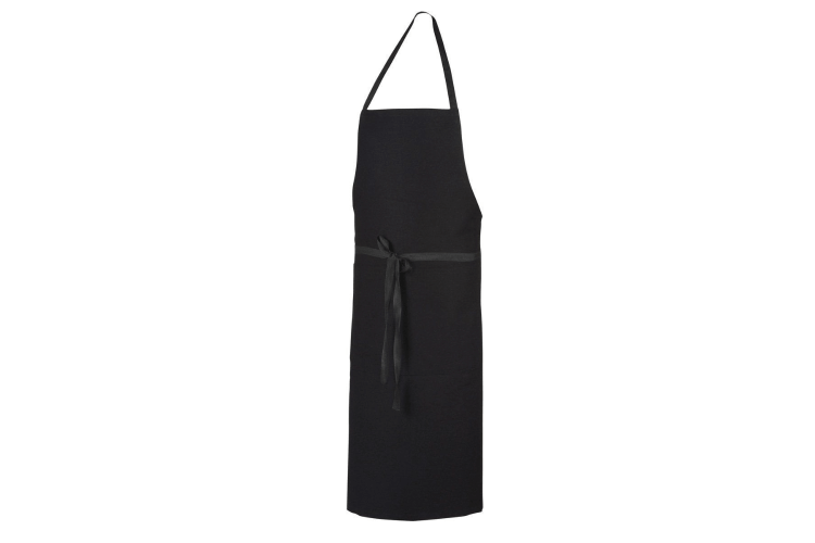 Tablier de cuisine mixte Robur Pise noir 100% coton